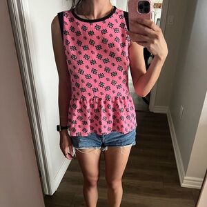 Gorgeous Sandro pink peplum top
